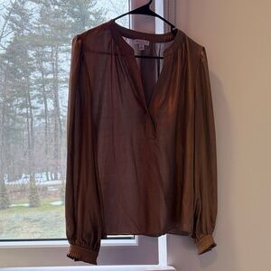 Current Air Bronze Sheer Blouse